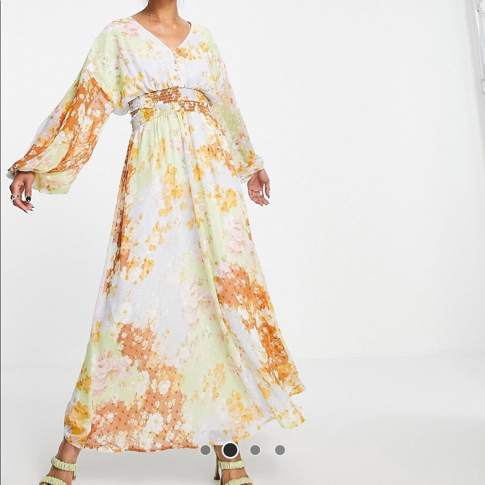 Open back maxi dress